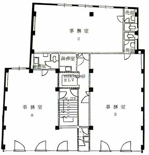 銀座の三神ＡＬビル 平面1