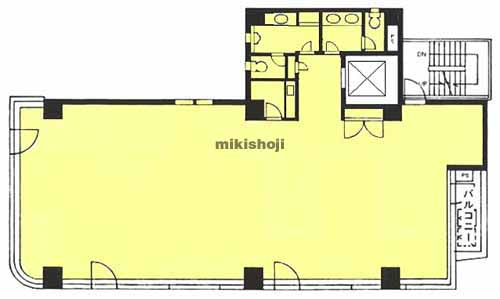 西神田の共和１５番館ビル 平面1