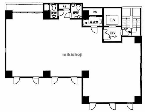 日本橋人形町・堀留町・小舟町・富沢町のＭＳ日本橋ビル 平面1