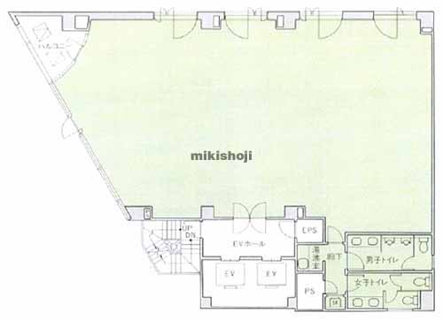 芝公園リッジビル 平面1