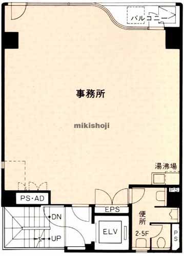 鍛冶町・神田鍛冶町の石川第二ＬＫビル 平面1