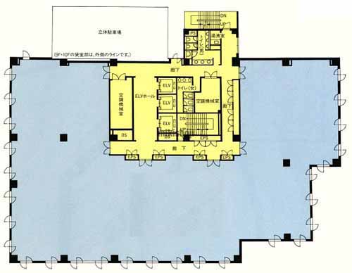 板橋センタービルディング 平面1