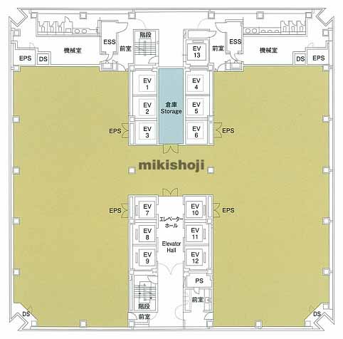 住友不動産虎ノ門タワー 平面1