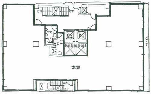 新橋の明宏ビル本館 平面1