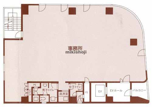 赤坂・元赤坂のアトム青山タワー 平面1