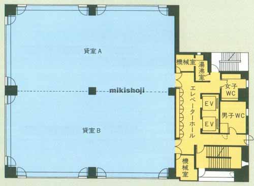 日専連朝日生命ビル 平面1