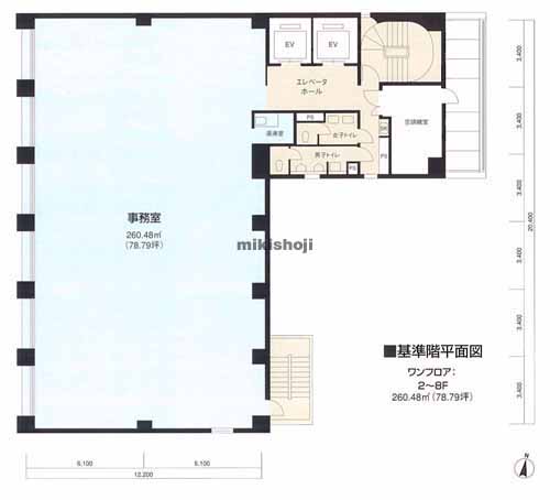 神田小川町の興信ビル 平面1