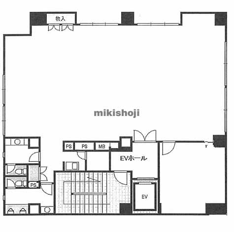 硝子会館ビル 平面1