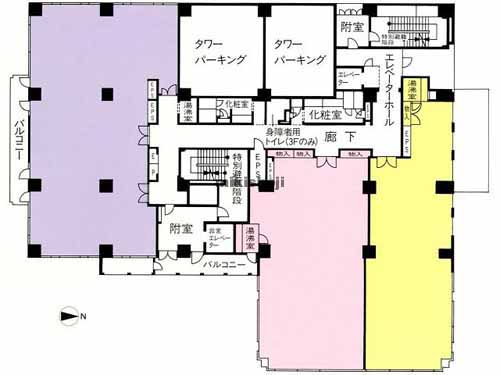新小川町・山吹町のＳ＆Ｓ ＢＵＩＬＤＩＮＧ（Prime Gate飯田橋） 平面1