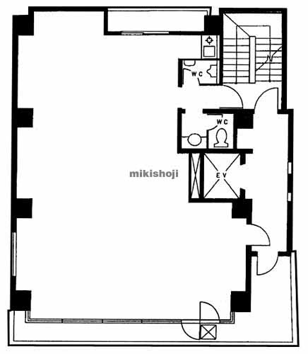 赤坂中村ビル 平面1