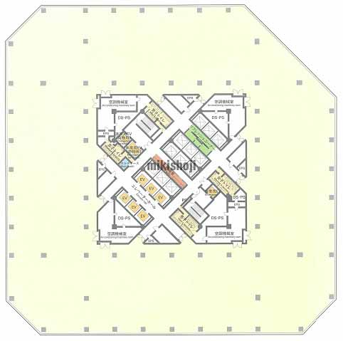 ゲートシティ大崎 ウエストタワー 平面1