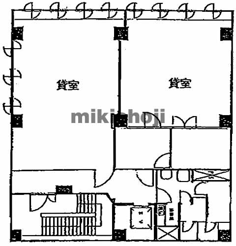 京橋のエー・エスビルディング 平面1