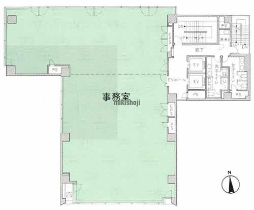 ファーストスクエア五反田ビル 平面1