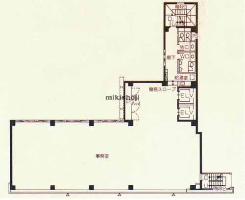 八丁堀のコア京橋ビル 平面1