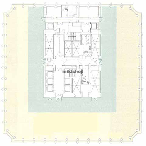 虎ノ門・愛宕の愛宕グリーンヒルズＭＯＲＩタワー 平面1