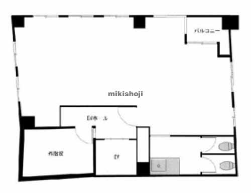 浜町アクセスⅡビル 平面1