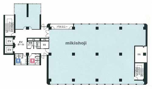 イマス西新宿第一ビル(ﾌｼﾞ･ｴｽﾃｲﾄ新宿第一ﾋﾞﾙ) 平面1