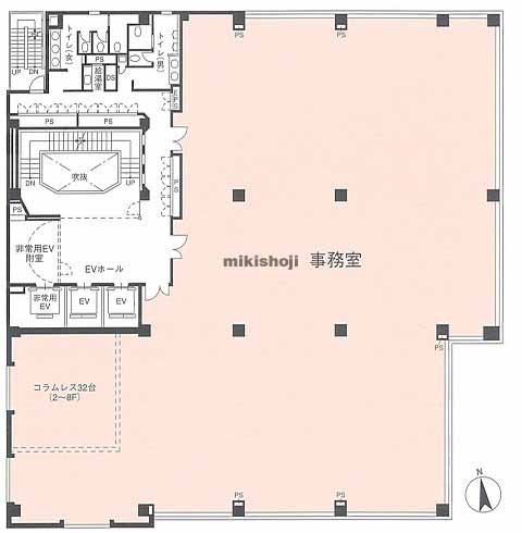 白金高輪ステーションビル 平面1