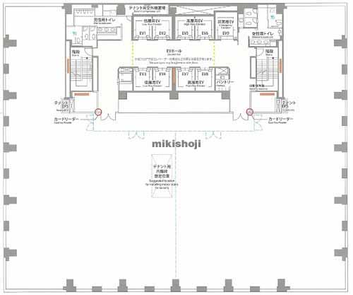 汐留芝離宮ビルディング 平面1