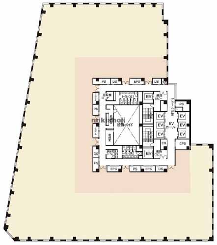 ＮＢＦコモディオ汐留 平面1
