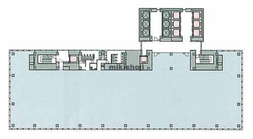 虎ノ門タワーズ　オフィス 平面1