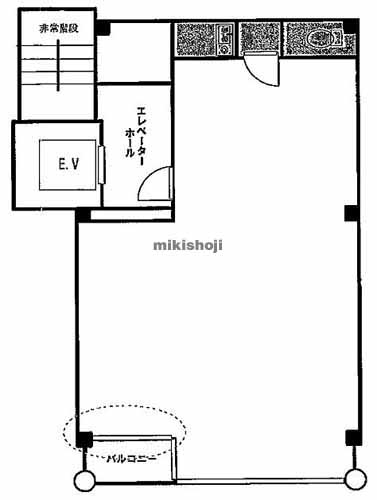 フジタ新宿ウエストビルディング 平面1