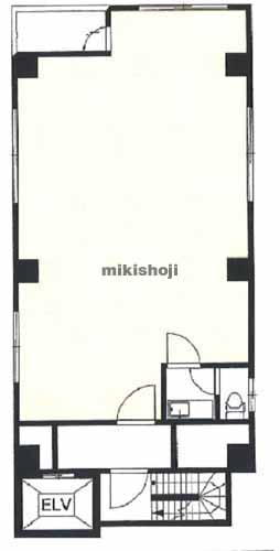 浅草橋・柳橋の木島ビル 平面1