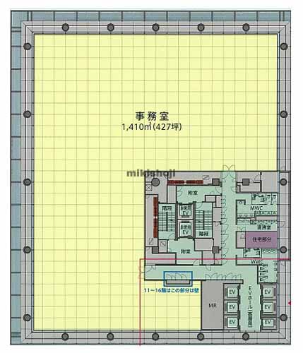 赤坂センタービルディング 平面1