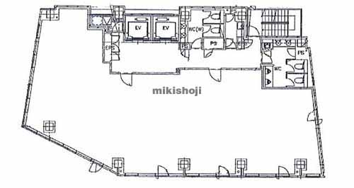 隼町・平河町の麹町市原ビル 平面1