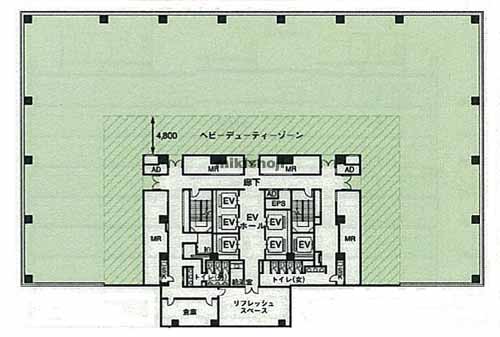 調布サウスゲートビル 平面1