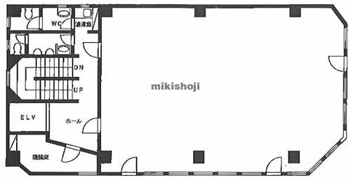 中央区の藤ビル 平面1