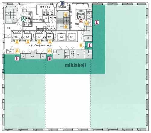 オンワードパークビルディング 平面1