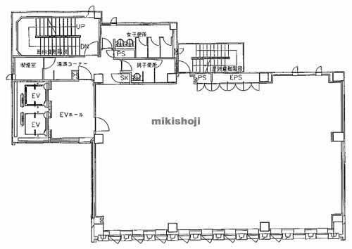 明治安田生命三鷹ビル 平面1