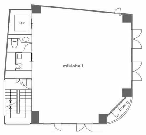 西麻布の井筒西麻布ビル 平面1