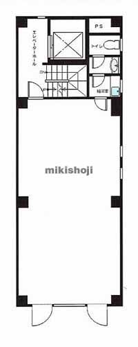 神田三崎町の石井ビル 平面1