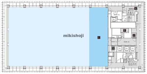 京橋のミュージアムタワー京橋 平面1