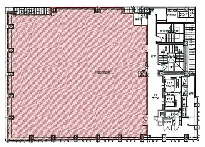 ヒューリック府中ビル 平面1