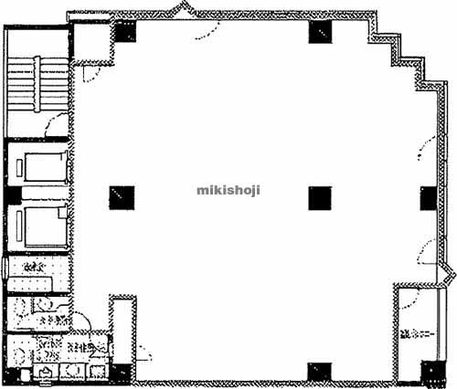 日本橋人形町・堀留町・小舟町・富沢町の木下ビルディング 平面1