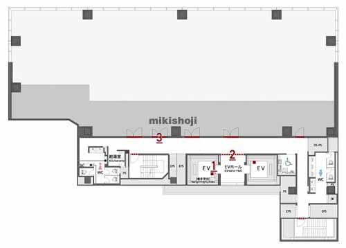住友不動産汐留ウイング 平面1