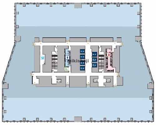虎ノ門ヒルズ　ステーションタワー 平面1