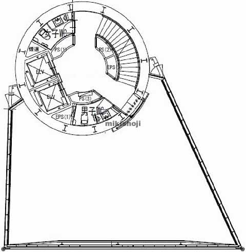 静岡新聞社静岡放送東京支社ビル 平面1