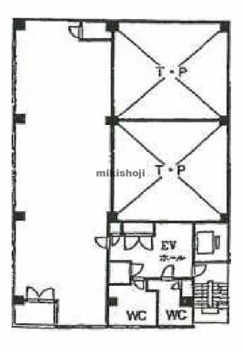 中央区の山長ビル 平面1