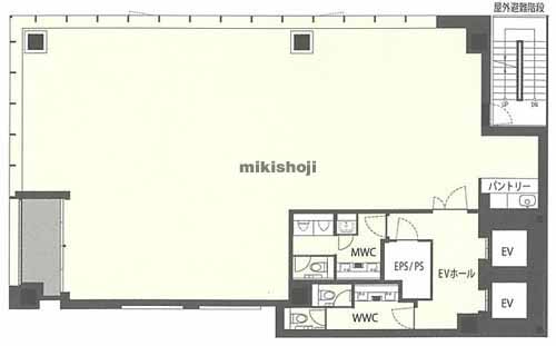 キューブワン八丁堀 平面1