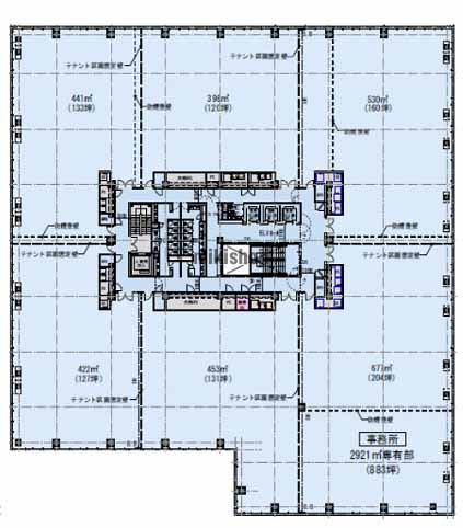 ヒューリック将棋会館千駄ヶ谷ビル 平面1