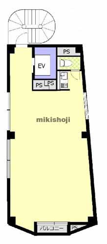 千駄ヶ谷のビルトップ 平面1