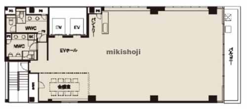 麹町のＣＲＥＡＬ　ＳＱＵＡＲＥ半蔵門 平面1