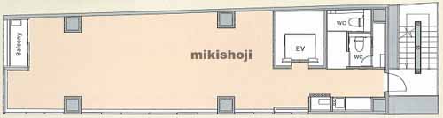 渋谷のコエル渋谷青山通り 平面1