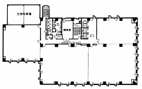 水戸市の水戸泉町第一生命ビルディング 平面1