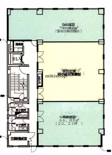 明治安田生命府中ビル 平面1