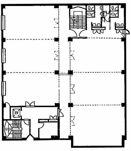 あいおいニッセイ同和損保木更津ビル（本館） 平面1